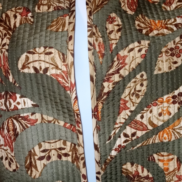 Alfred Dunner Thin Lightweight Quilted Jacket Size 14 Petite Paisley - Picture 4 of 8